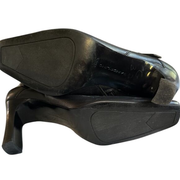 Bandolino Leather Square Toe 3” Heel Booties. Black Size 6.5. - Picture 5 of 7